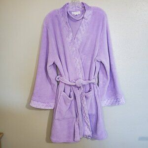 Of The Moment Women's Comfy Lavender Robe Bathrobe Large/XL